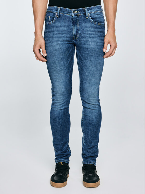 BIG STAR BIG STAR Jeansy JEFFRAY Niebieski Skinny Fit