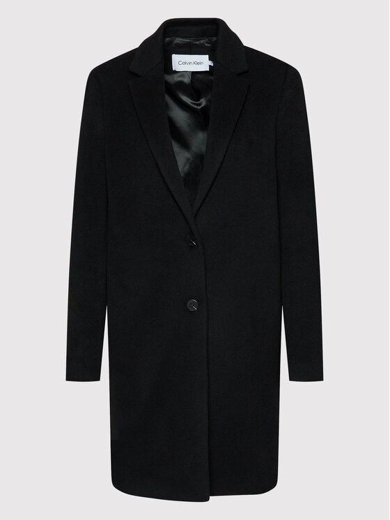 Calvin Klein Calvin Klein Wollmantel K20K204155 Schwarz Regular Fit