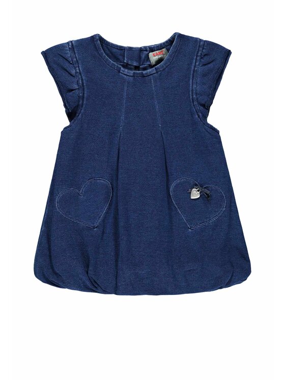 Kanz Kanz Sukienka codzienna 1922018-0013 Niebieski Basic Fit