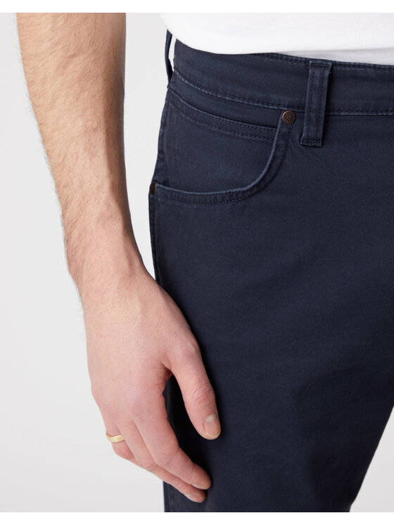 Wrangler Wrangler Spodnie materiałowe GREENSBORO Niebieski Straight Fit