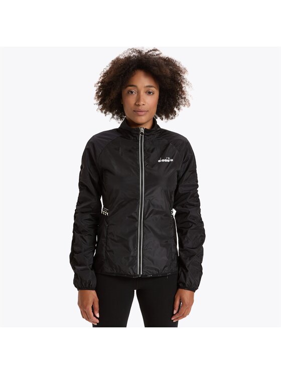 Kurtka do biegania, rozmiar S, Czarny, L. WINDBREAKER JACKET