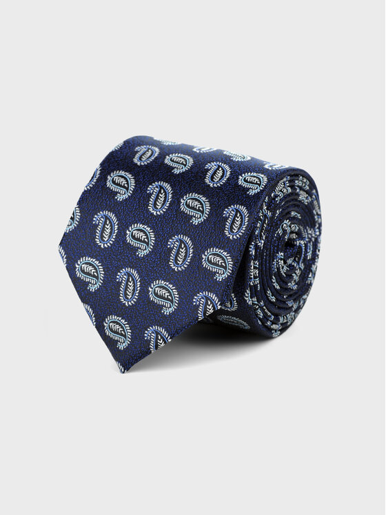 Evenemen Evenemen Krawat we wzór Granatowy