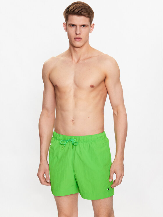 Tommy Hilfiger Tommy Hilfiger Szorty kąpielowe UM0UM02793 Zielony Regular Fit