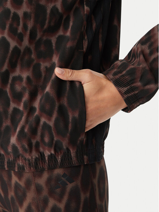adidas adidas Світшот Workout Essentials Leopard Woven KD7612 Коричневий Regular Fit