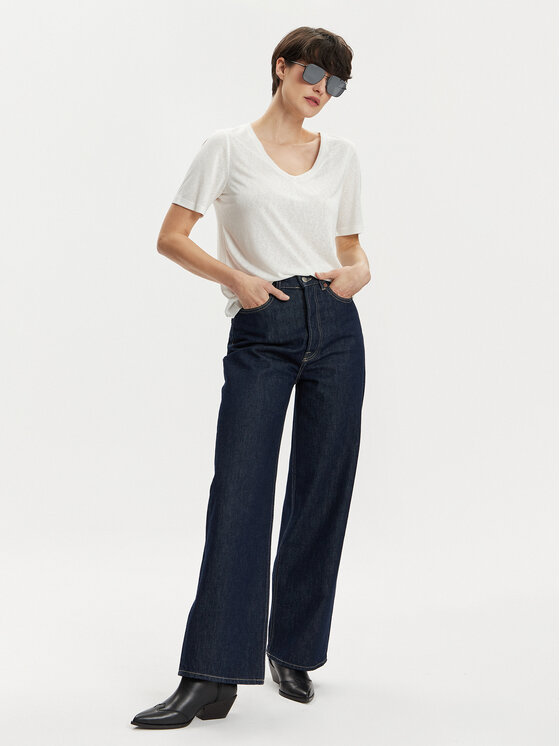 ONLY ONLY Majica Elise 15257390 Bela Regular Fit