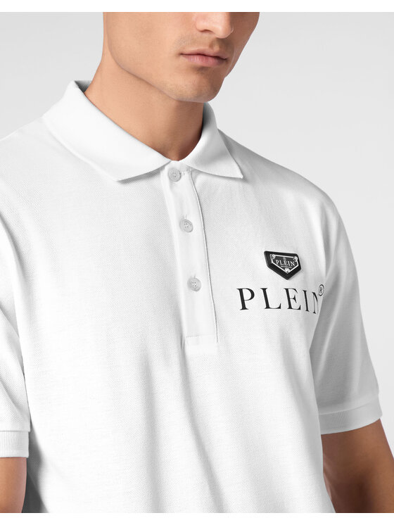 PHILIPP PLEIN PHILIPP PLEIN Polo 9553 Biały Slim Fit
