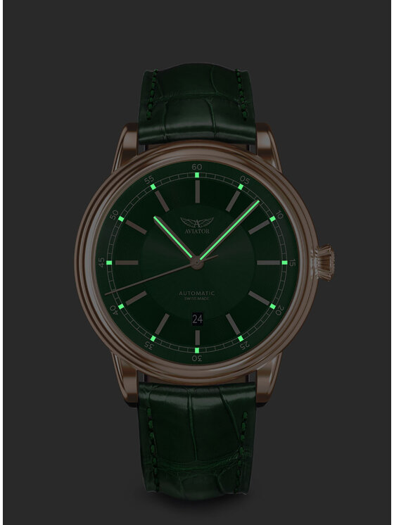 Aviator Aviator Zegarek V.3.32.2.237.4 Zielony
