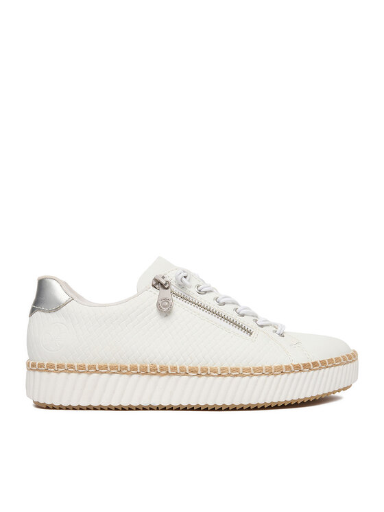 Rieker Rieker Sneakers aus Stoff M2940-80 Weiß