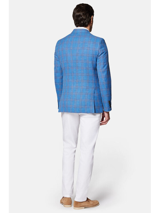 Lancerto Lancerto Marynarka Lubbock MA073124000005 Niebieski Slim Fit