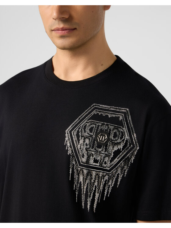 PHILIPP PLEIN PHILIPP PLEIN T-Shirt 31078 Černá Regular Fit