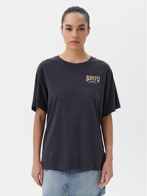 Roxy Roxy Tricou ERJZT05905 Gri Oversize