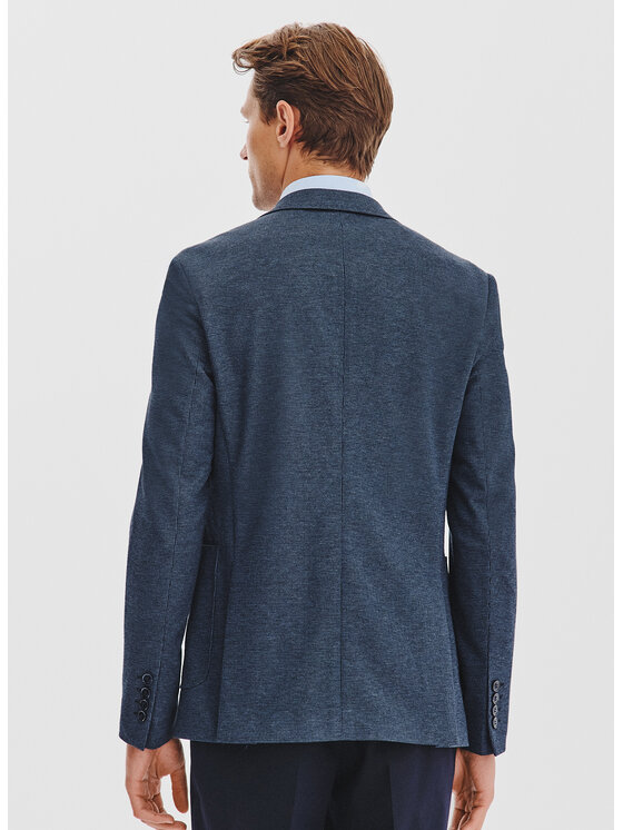 Pako Lorente Pako Lorente Marynarka P25WF-3X-014 Granatowy Slim Fit