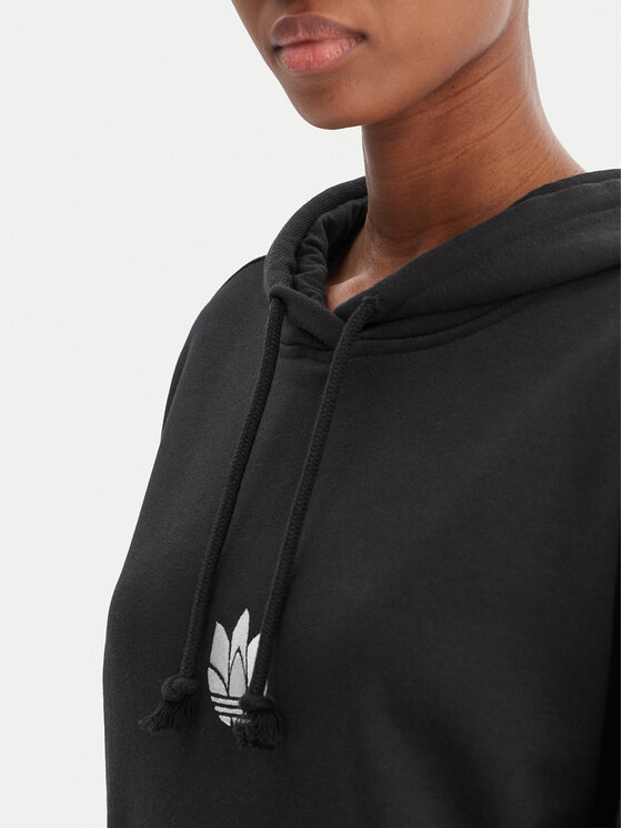 adidas adidas Суитшърт adicolor 3D Trefoil GN2931 Черен Oversize