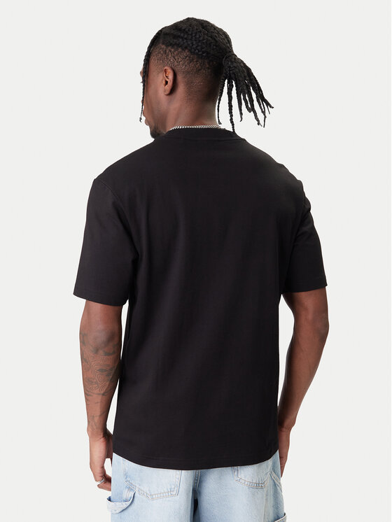 HUGO HUGO T-särk Nalentinio 50562727 Must Regular Fit