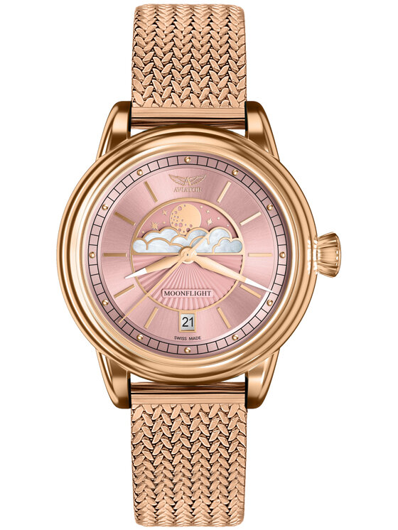 Aviator Aviator Orologio V.1.33.2.258.4-SET Oro rosa