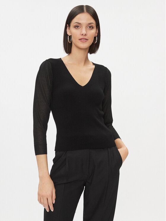 Marella Sveter Moneta 2333660239200 Čierna Regular Fit