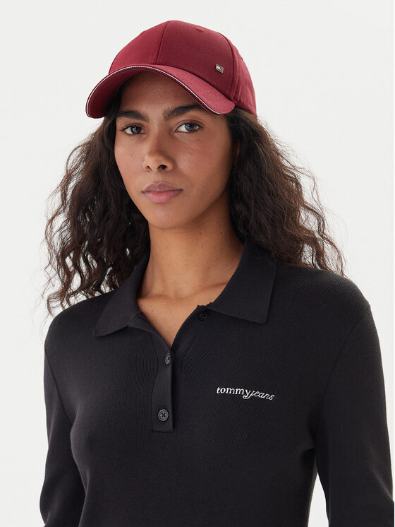 Tommy Jeans Tommy Jeans Úpletové šaty Script DW0DW22464 Černá Regular Fit