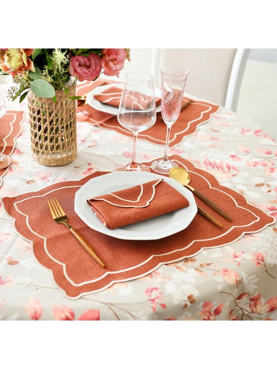 Roseberry Home Roseberry Home Obrus Wild Rose Beżowy