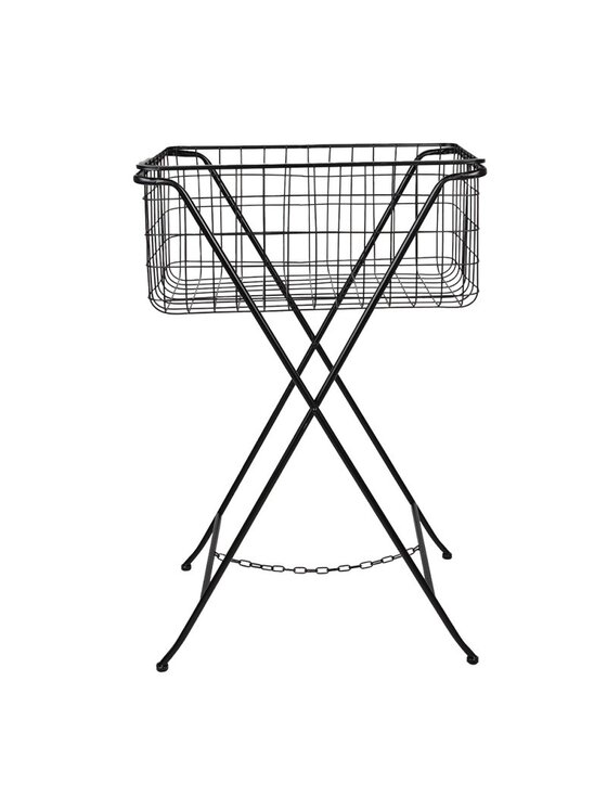 MIAhome MIAhome Kosz druciany na stojaku 88 cm Czarny