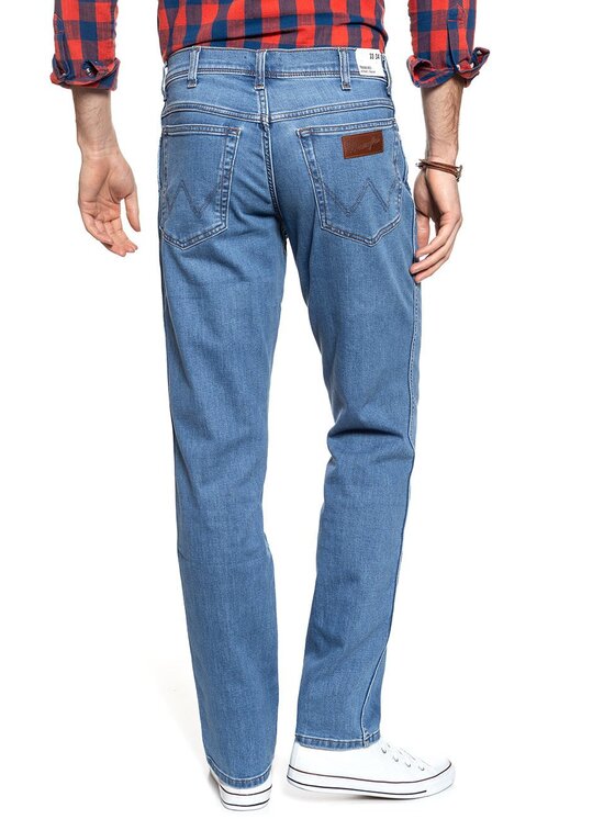 Wrangler Wrangler Pantaloni di tessuto TEXAS Blu Straight Fit