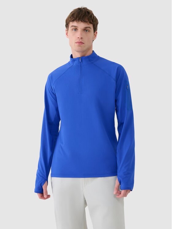 4F 4F Felpa tecnica 4FWSS25TFSWM493-36S Blu Regular Fit