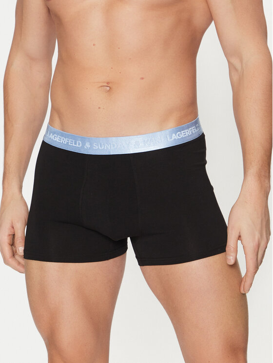 KARL LAGERFELD KARL LAGERFELD 7 db-os boxeralsó szett A1M47118 Fekete