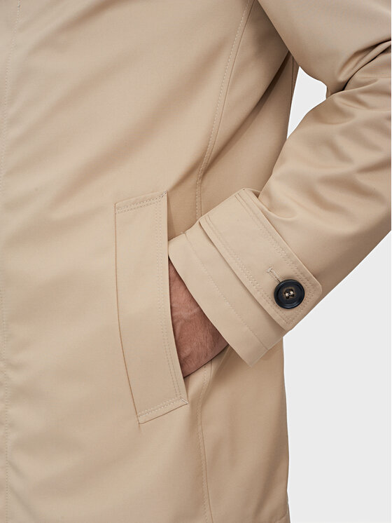 Evenemen Evenemen Trencz LEONE CAMEL Beżowy Slim Fit