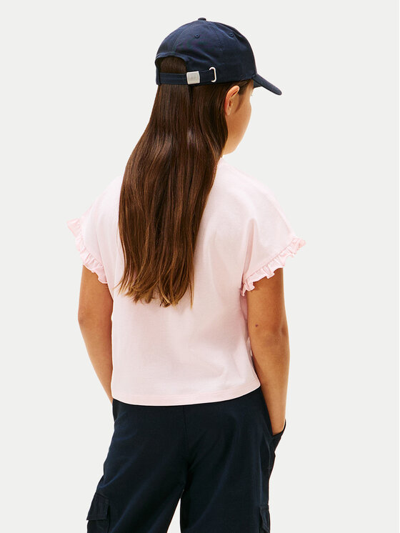 Tommy Hilfiger Tommy Hilfiger Póló KG0KG08970 D Rózsaszín Regular Fit