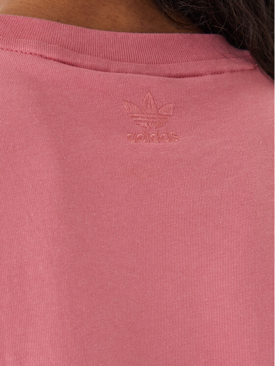 adidas adidas Тишърт adicolor 3D Trefoil GN6702 Розов Loose Fit