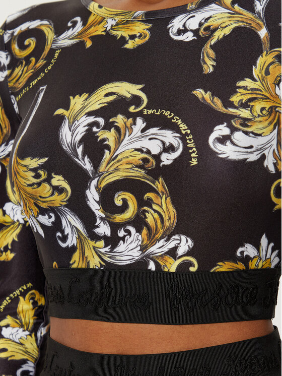 Versace Jeans Couture Versace Jeans Couture Bluse 78HAH218 Schwarz Slim Fit