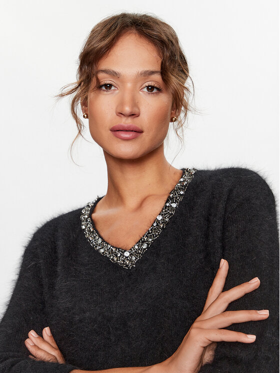 Liu Jo Liu Jo Sweater CF3225 MA97L Fekete Regular Fit