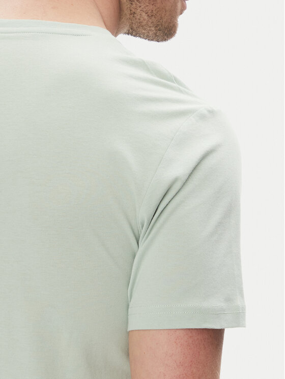 Lee Lee T-Shirt Patch 112364540 Zielony Regular Fit