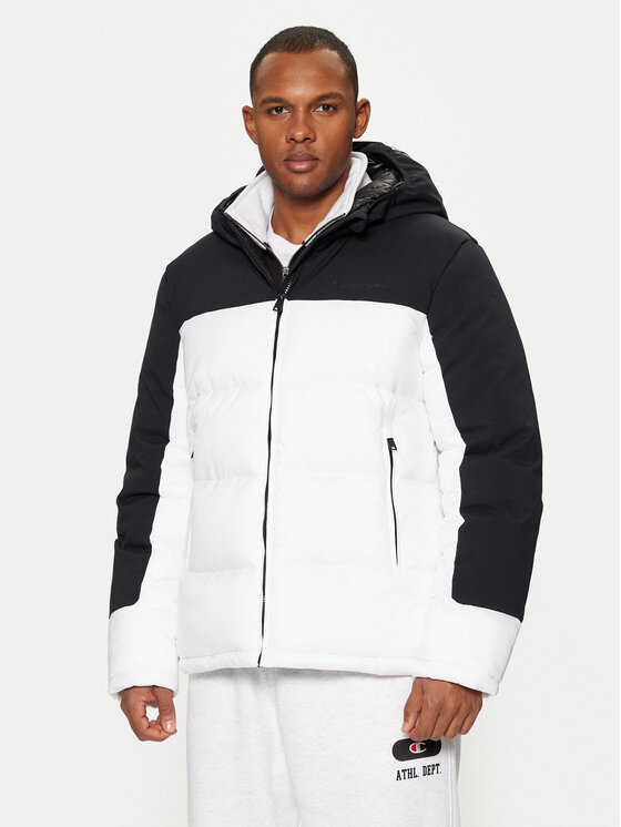 Champion Champion Пухено яке 220345 Бял Regular Fit
