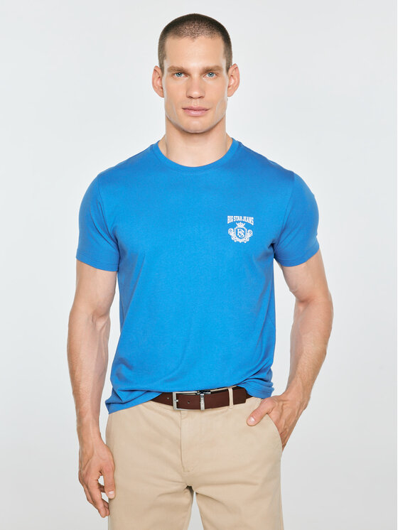 BIG STAR BIG STAR T-Shirt KORER Niebieski Basic Fit