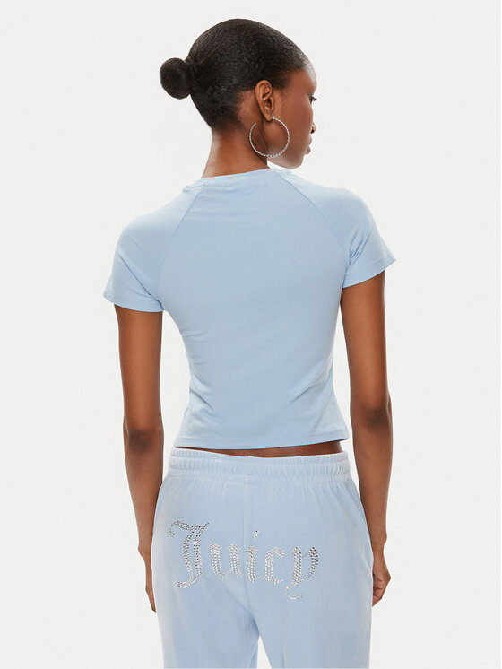 Juicy Couture Juicy Couture T-shirt JCMCT223257 Svijetloplava Slim Fit