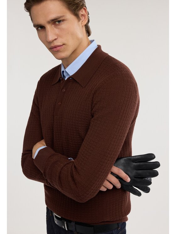 Trussardi Trussardi Kardigan M0148000112N077 Brązowy Regular Fit