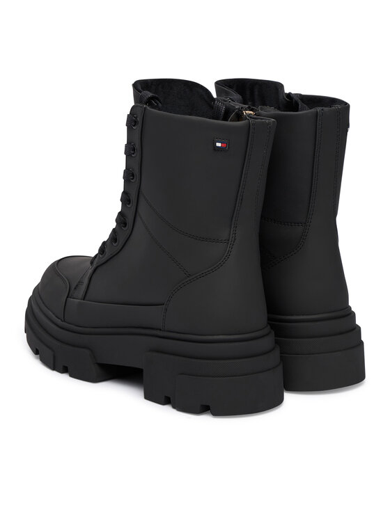 Tommy Hilfiger Tommy Hilfiger Gležnjarji Tommytech Water Repellent Laceup FW0FW09161 Črna
