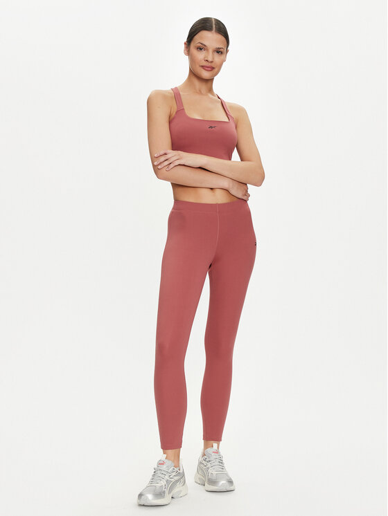 Reebok Reebok Leggings Yoga Peached 7/8 Tight 100037475 Tamnocrvena Slim Fit