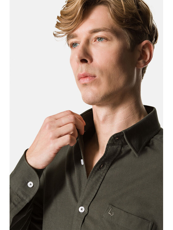 Lancerto Lancerto Koszula Sewilla KO073123000016 Zielony Slim Fit