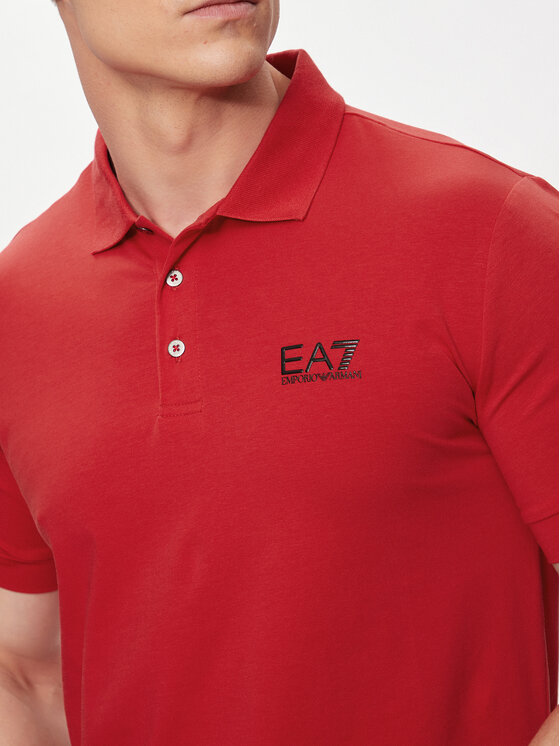 EA7 Emporio Armani EA7 Emporio Armani Polokošeľa 8NPF04 PJM5Z 1461 Červená Regular Fit