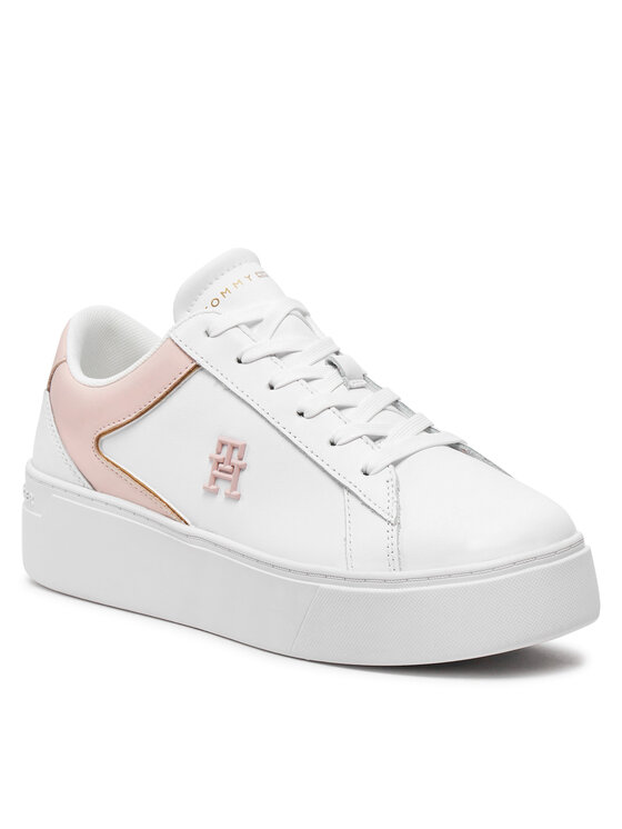 Tommy Hilfiger Tommy Hilfiger Sneakers Th Platform Court Sneaker FW0FW07910 Bianco