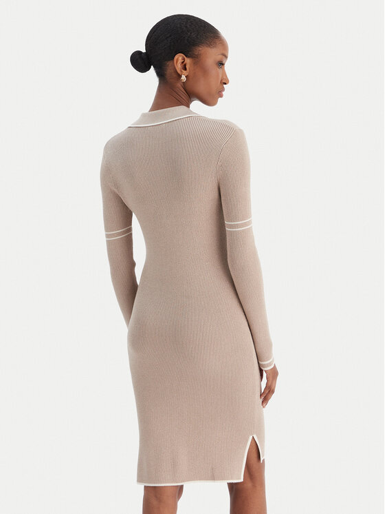 Liu Jo Sport Liu Jo Sport Pletena obleka TF5028 MS49I Bež Regular Fit