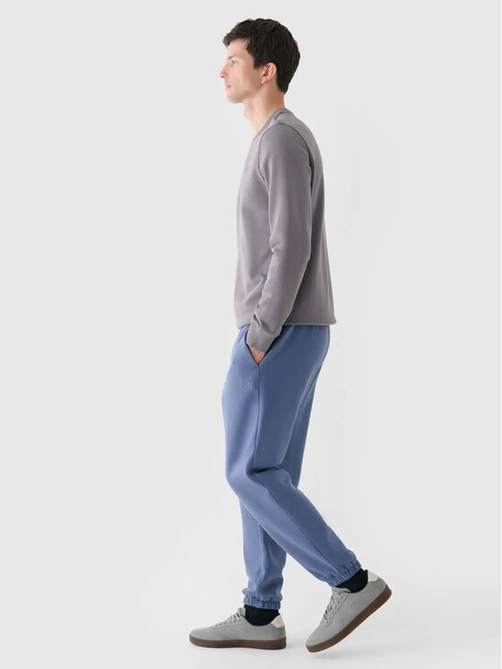 4F 4F Spodnie dresowe 4FWMM00TTROM1140-32S Niebieski Regular Fit