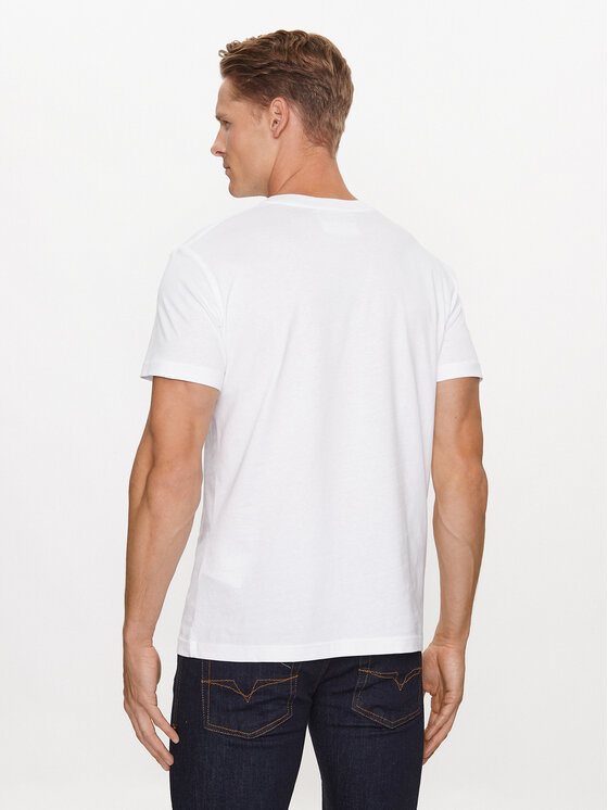 Versace Jeans Couture Versace Jeans Couture Tričko 75GAHT07 Biela Regular Fit