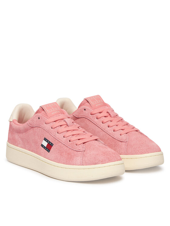 Tommy Jeans Tommy Jeans Tenisice Logo Suede Archive EN02985 Ružičasta