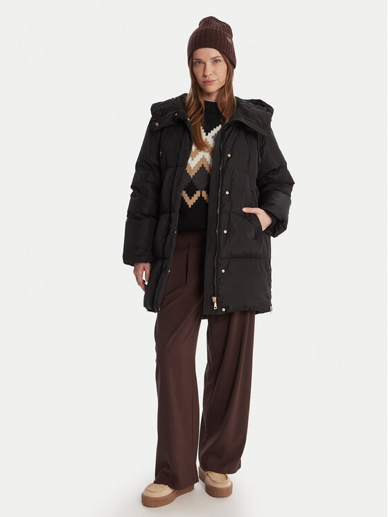 Weekend Max Mara Weekend Max Mara Vatovaná bunda Newbembo 2525496072 Černá Relaxed Fit