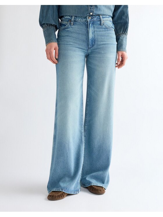 Wrangler Wrangler Jeansy WORLD WIDE Niebieski Wide Leg