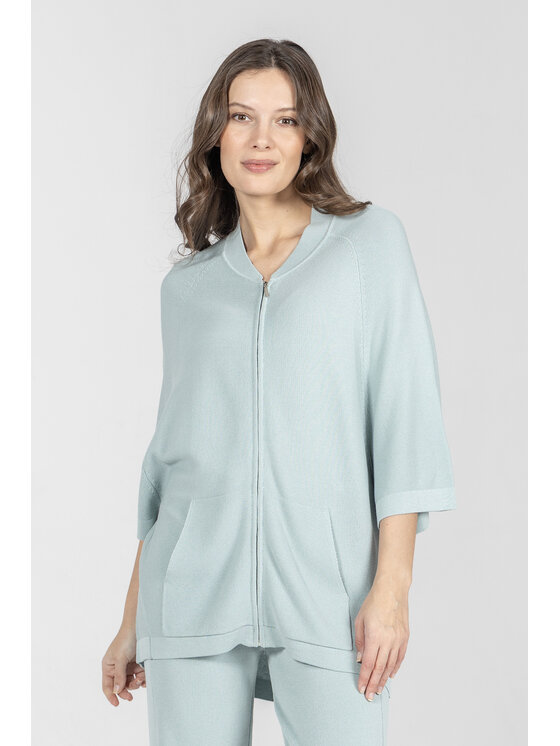 Deni Cler Milano Deni Cler Milano Bluza T-DC-W005-F2-20-43-1 Zielony Loose Fit
