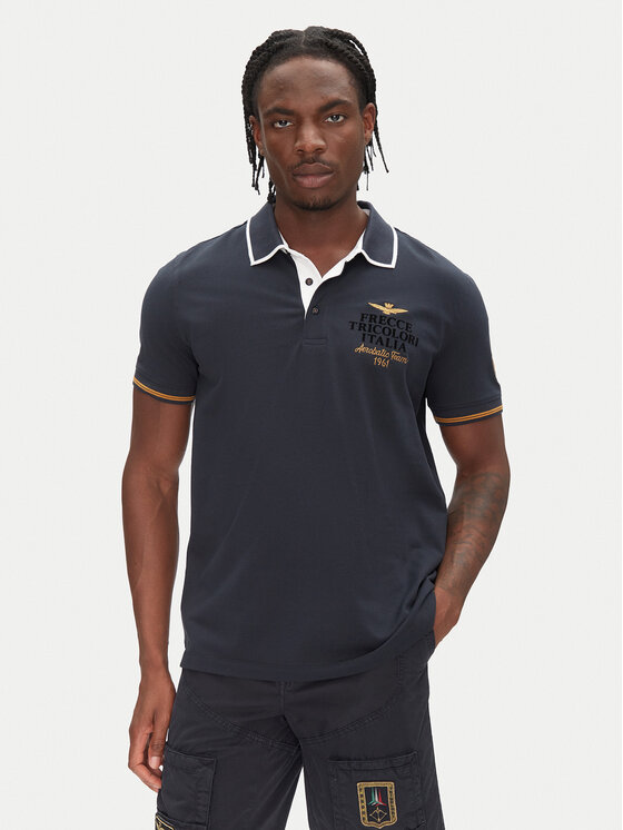 Aeronautica Militare Aeronautica Militare Polo 251PO1859P191 Tumši zils Regular Fit