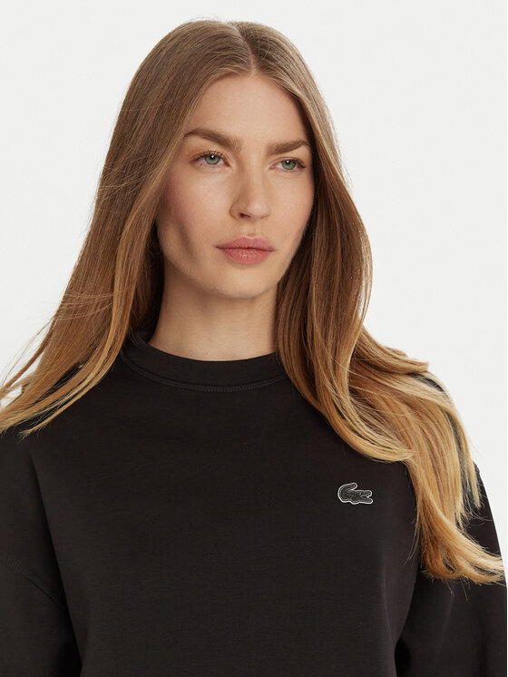 Lacoste Lacoste Majica dugih rukava SF5614 Crna Oversize